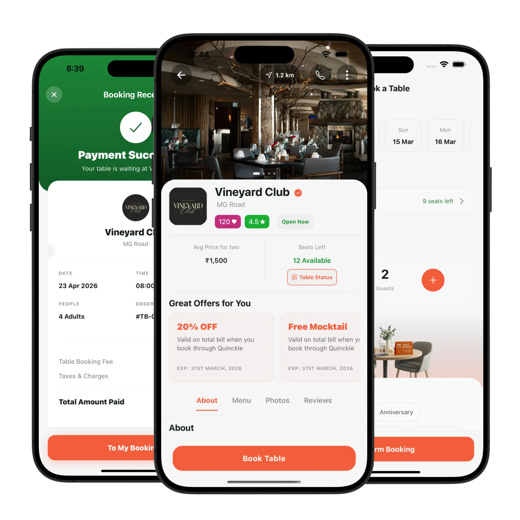 Quinckle app preview